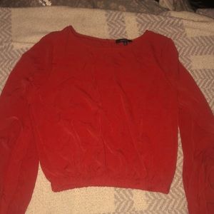 red crop top that ties around the hands